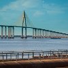 We started our journey near the Rio Negro Bridge (2.17 miles long). Começamos a nossa jornada perto da ponte RIo Negrao (3,5 km de comprimento). : Amazonas, Brazil, Manaus