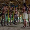The tribe gave us a short demonstration of various dances. A tribo nos mostrou algumas danças. : Amazonas, Brazil, Manaus