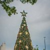 Congress Plaza Christmas tree. A árvore de Natal na Praça do Congresso. : Amazonas, Brazil, Manaus, Opera House, Teatro Amazonas